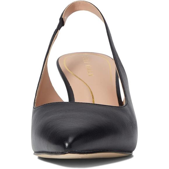NWT Cole Haan Women's Vandam Sling Back Pump 65MM, Black Leather-Size 7.5 - Picture 3 of 5